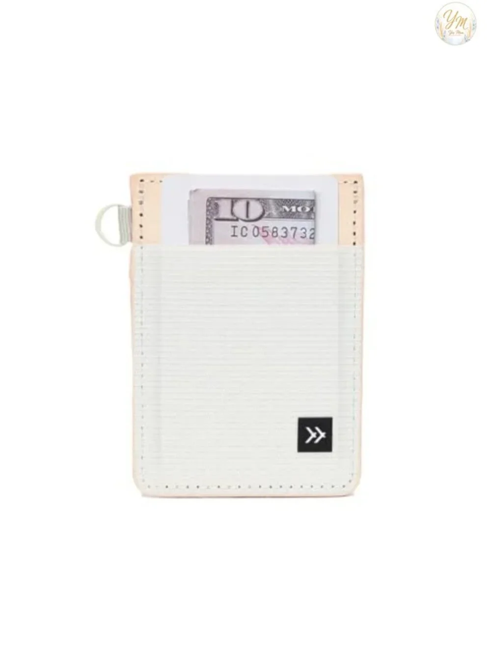 Ultra Slim Minimalist Leather Card Holder Wallet with Lanyard